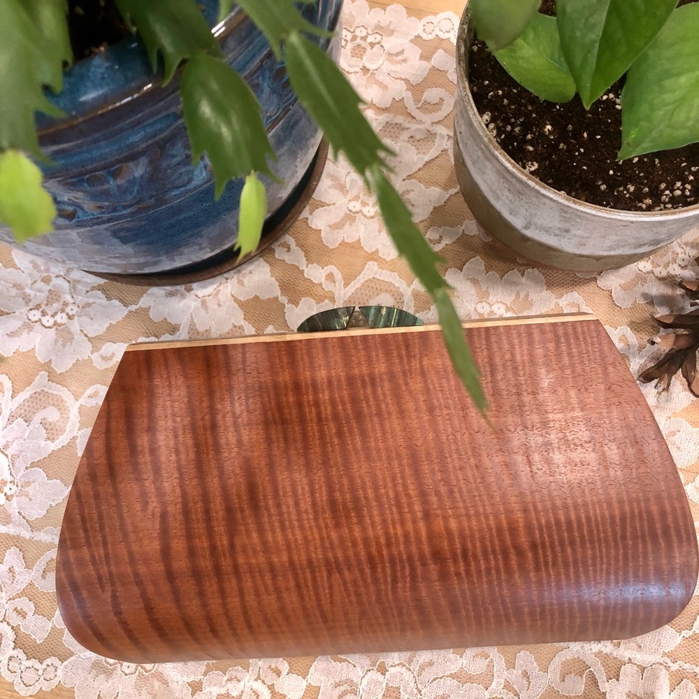 Hammill Diebolt “Petrea” Clutch-Macassar Ebony